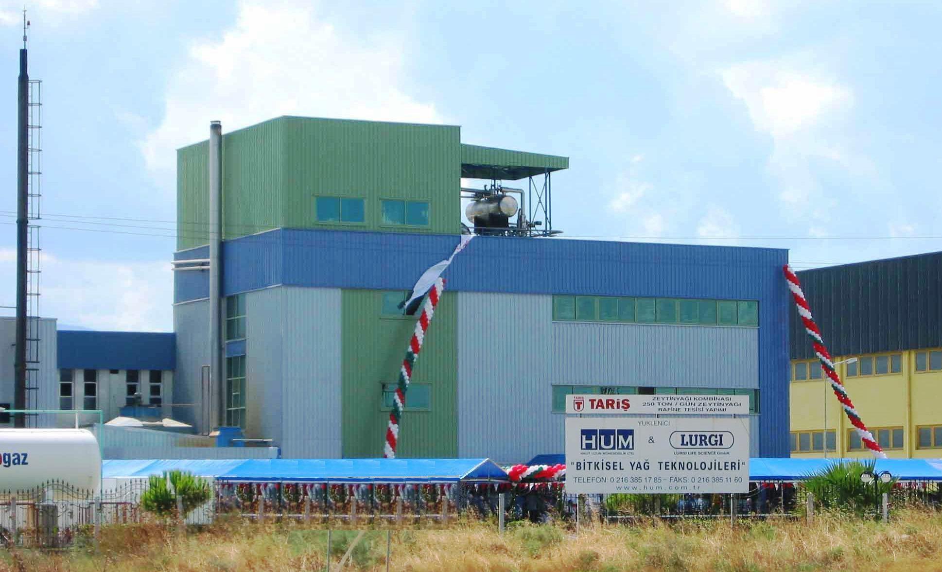 TARİŞ OLIVE-OIL REFINERY PLANT прошла процедуру обновления под управлением консорциума HUM – LURGI