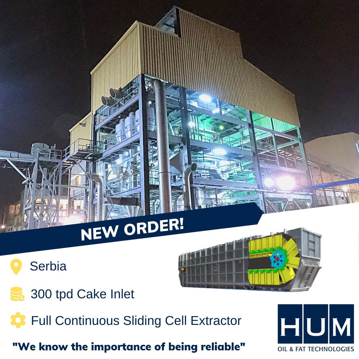 Заказ Новой Экстракционной Установки из Сербии!